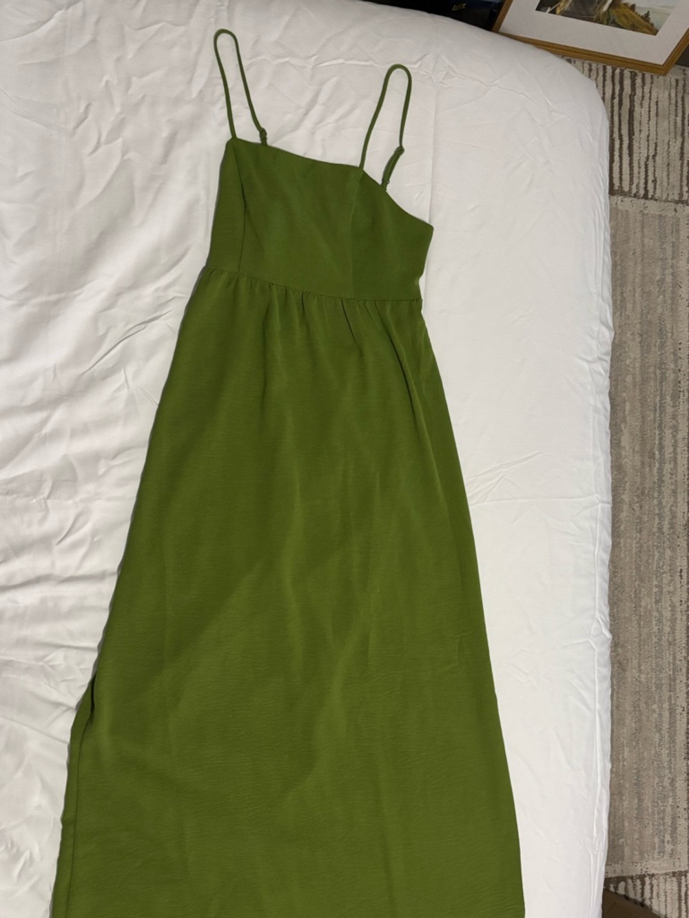 Long green dress